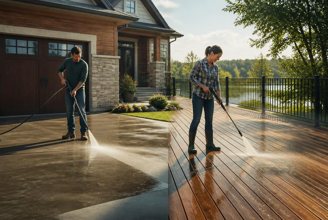 Pressure Washing Different Surfaces