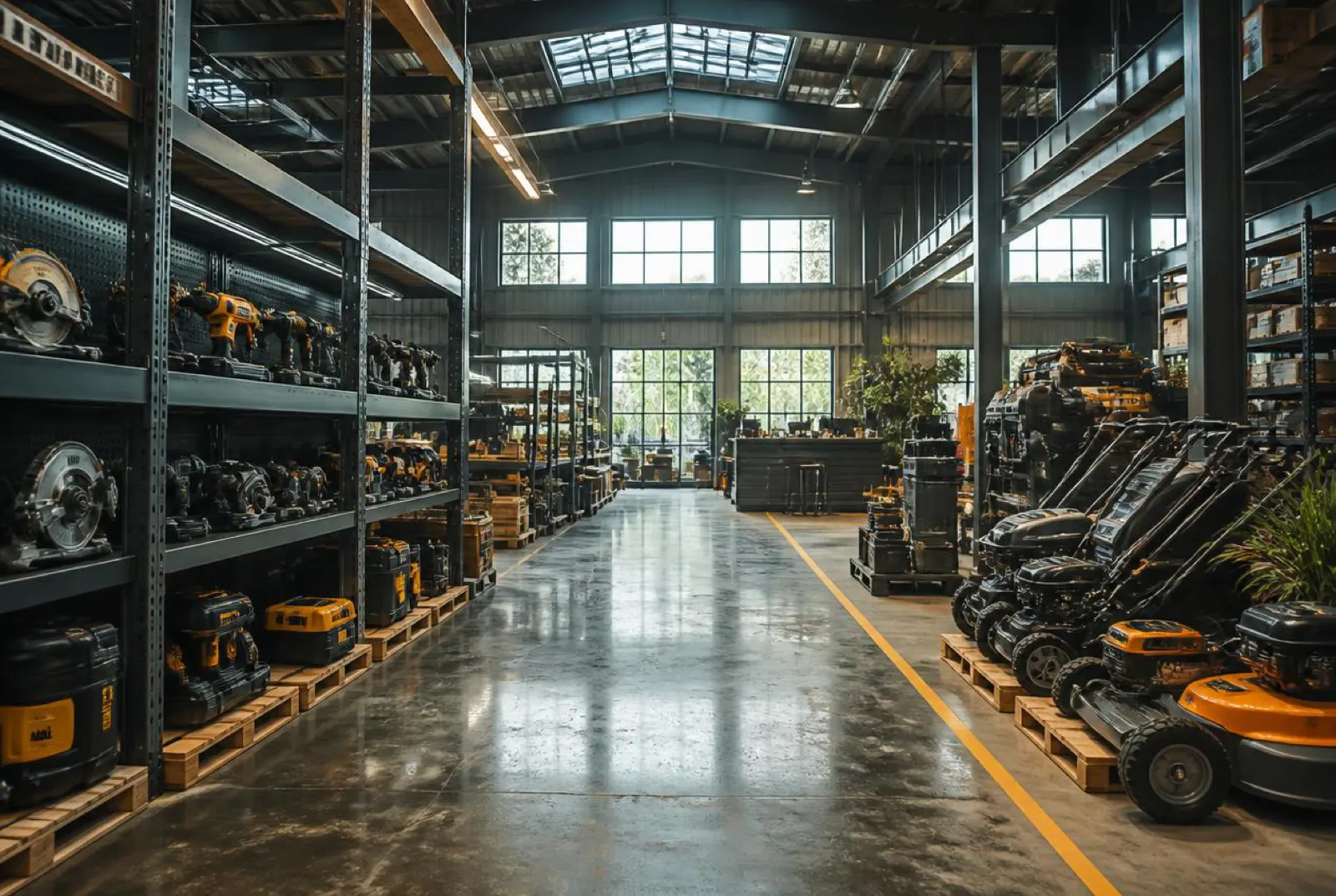 ForgeGate warehouse and showroom environment