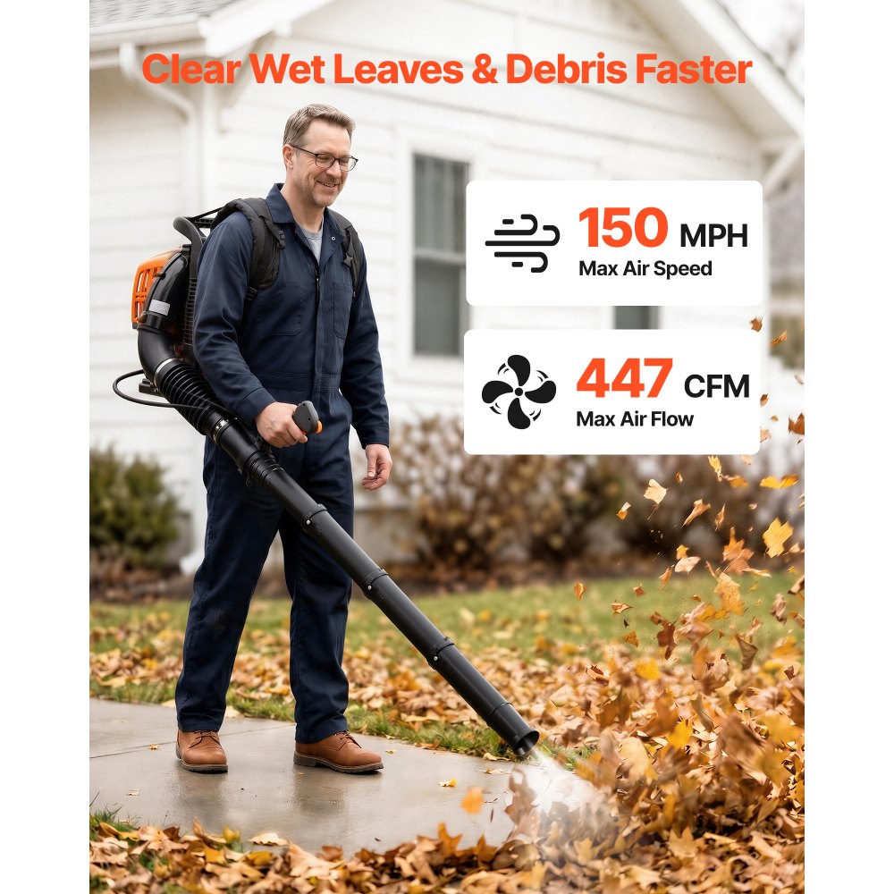 Backpack Leaf Blower in-use view 2