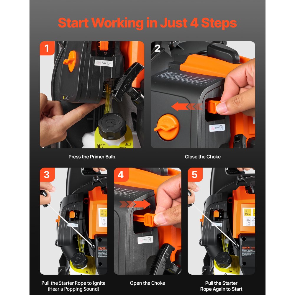 Backpack Leaf Blower in-use view 3