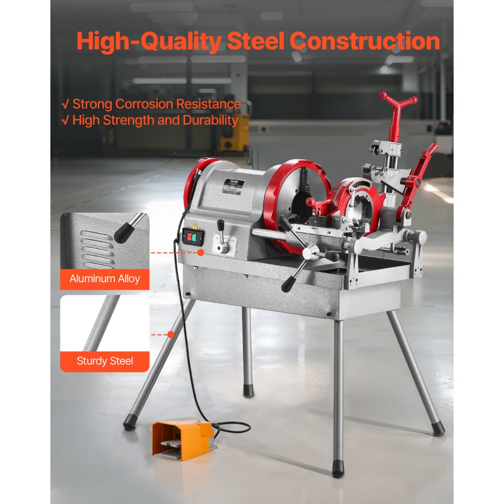 Electric Pipe Threader Machine in-use view 3