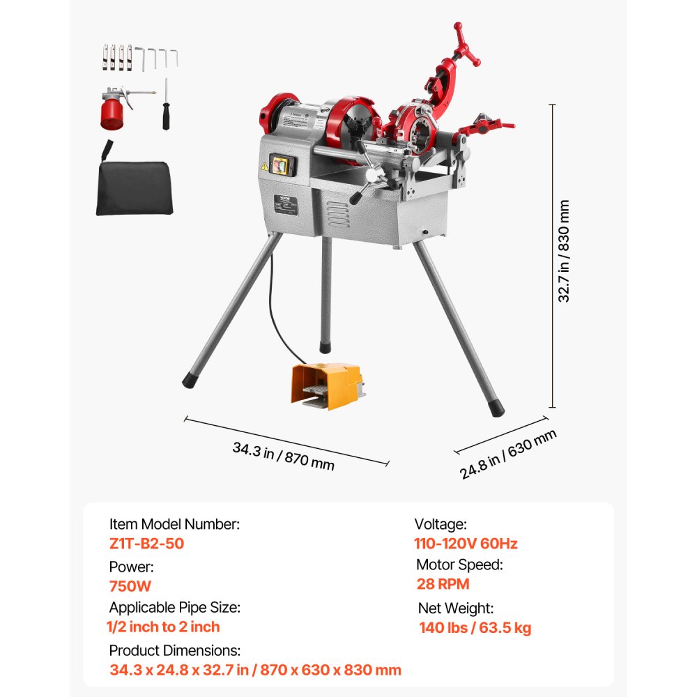 Electric Pipe Threader Machine in-use view 6