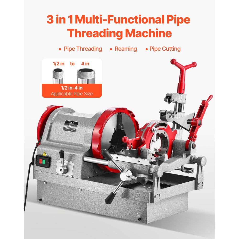 Electric Pipe Threader Machine in-use view 1