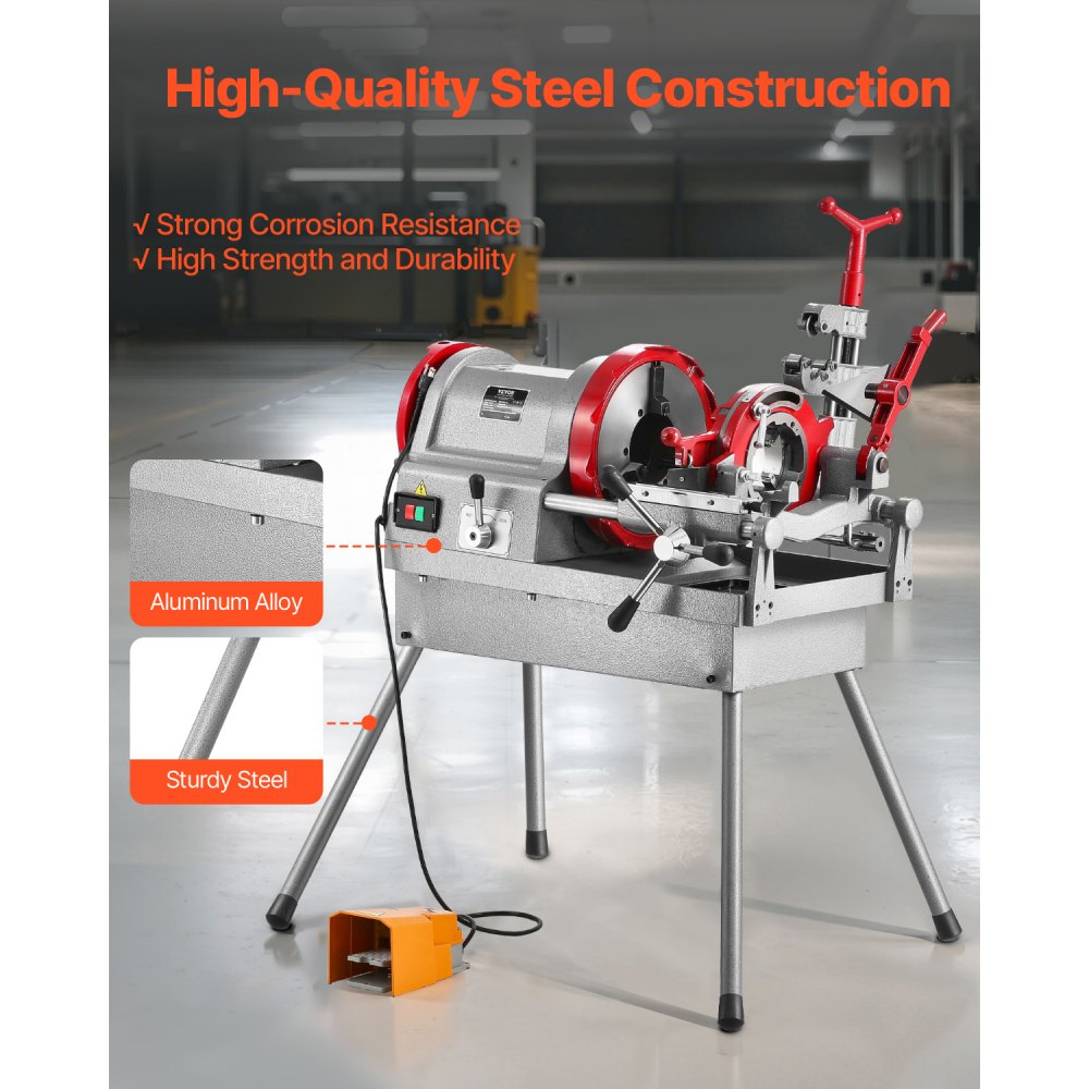 Electric Pipe Threader Machine in-use view 3