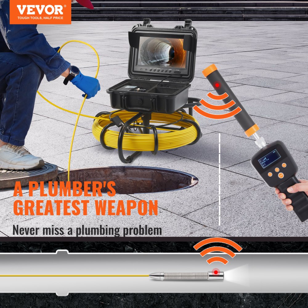 Sewer Camera with 512Hz Locator in-use view 1