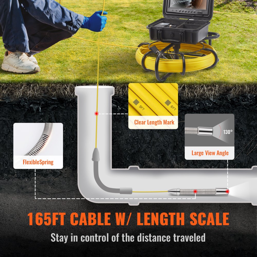 Sewer Camera with 512Hz Locator in-use view 5