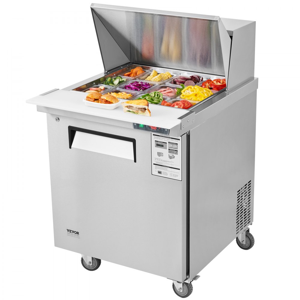 28" Commercial Refrigerator Sandwich & Salad Prep Table