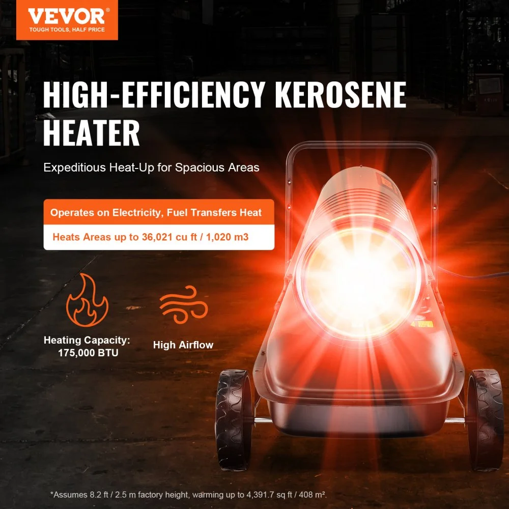 Kerosene Forced Air Heater in-use view 1
