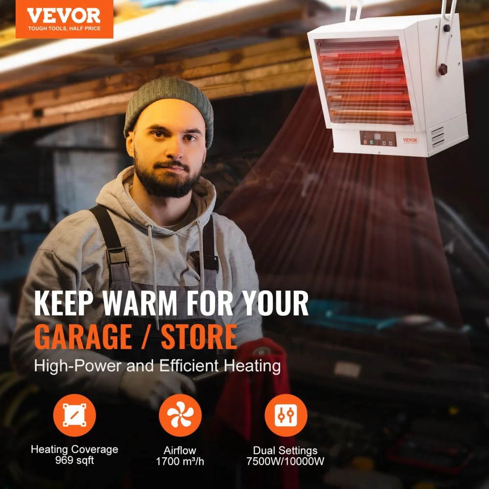 Electric Garage Heater in-use view 1