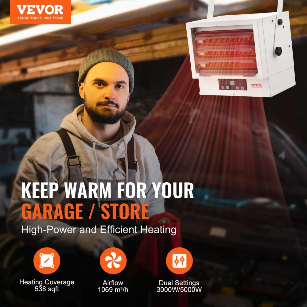 Electric Garage Heater in-use view 1
