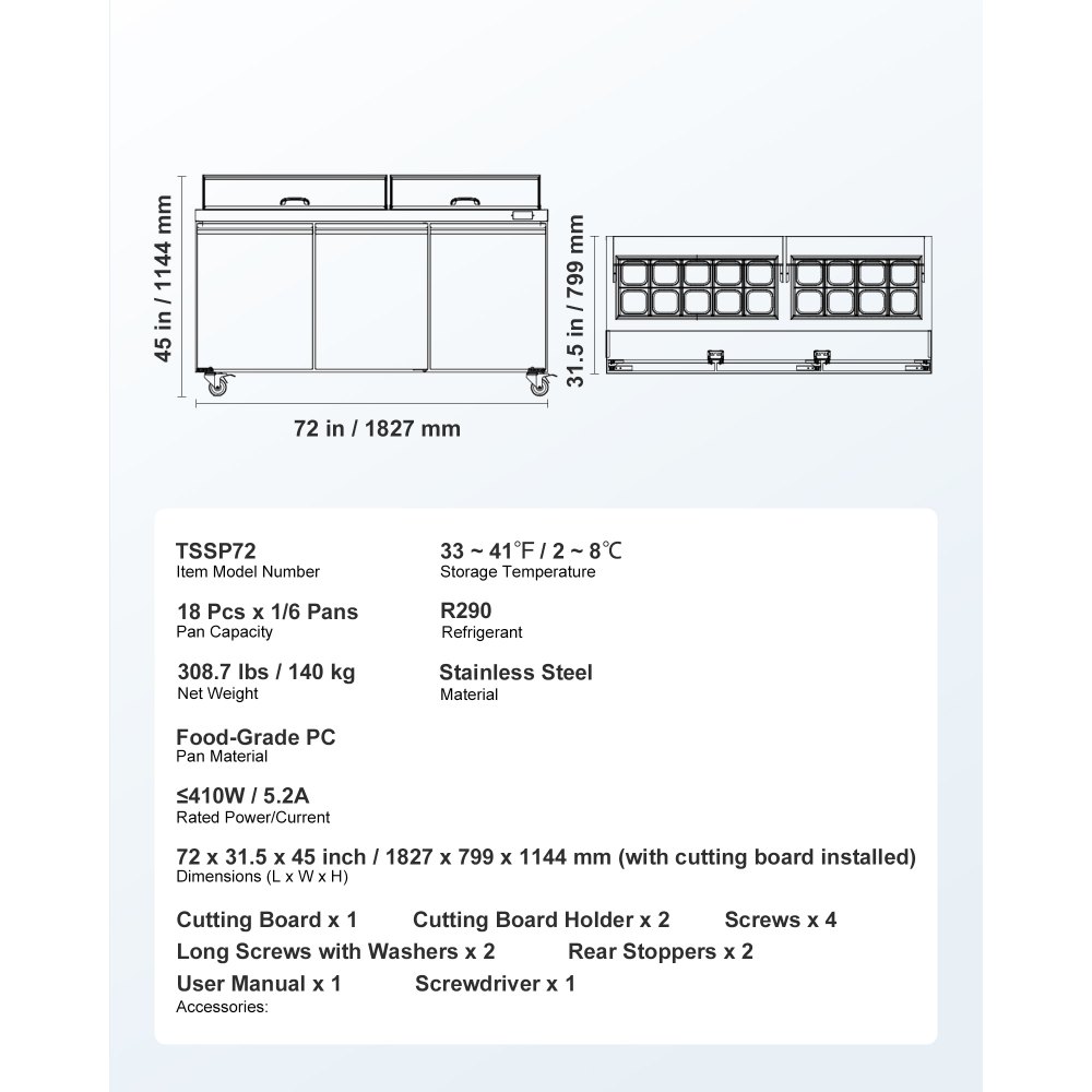 72"W Commercial Refrigerator in-use view 6