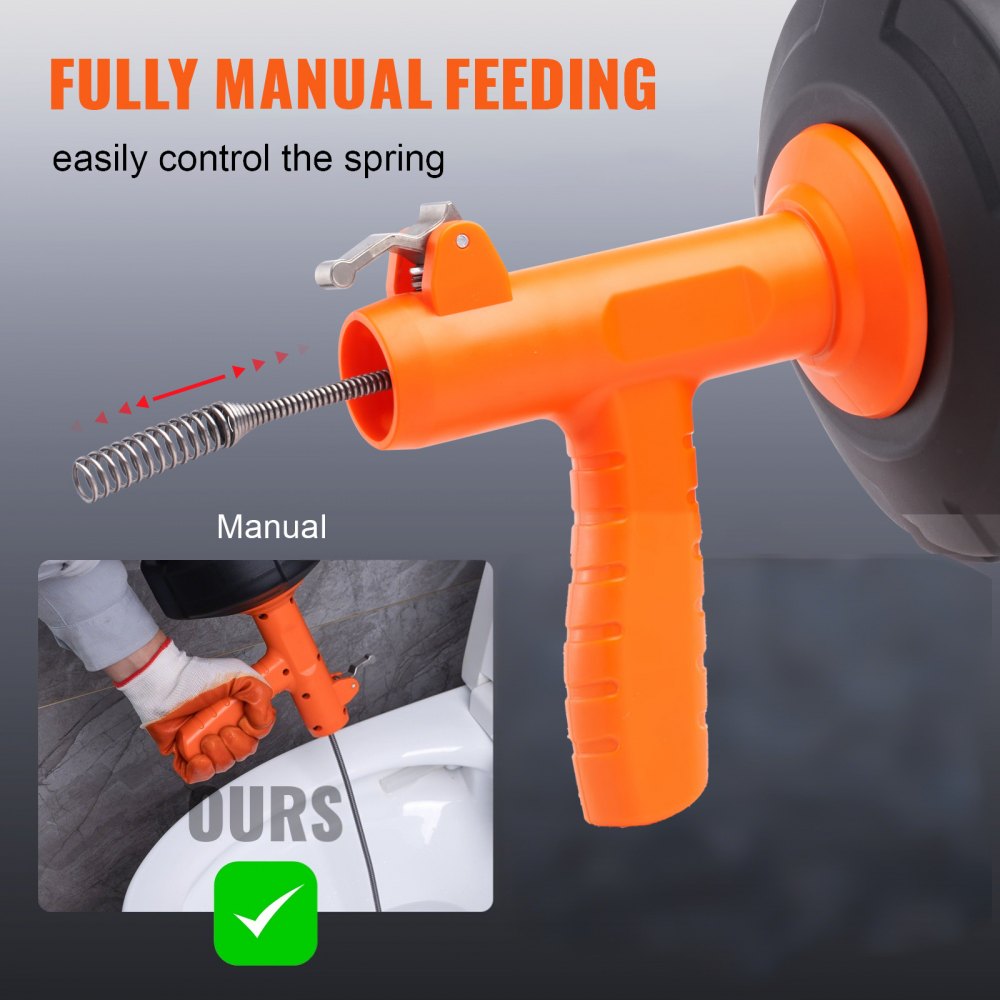 Drain Auger 25Ft in-use view 4