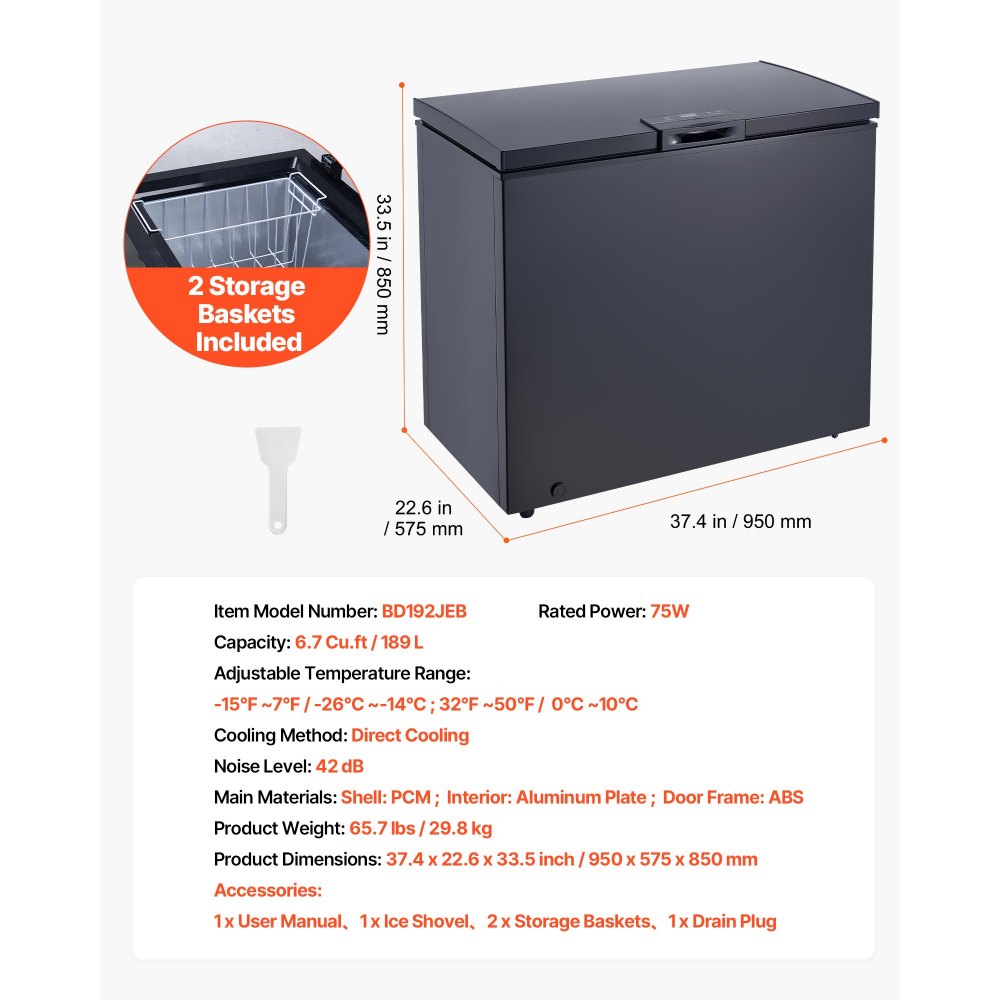 Chest Freezer in-use view 6