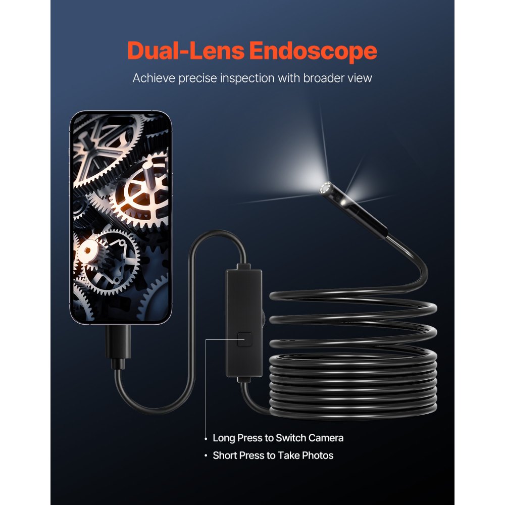Endoscope Camera with Light in-use view 1
