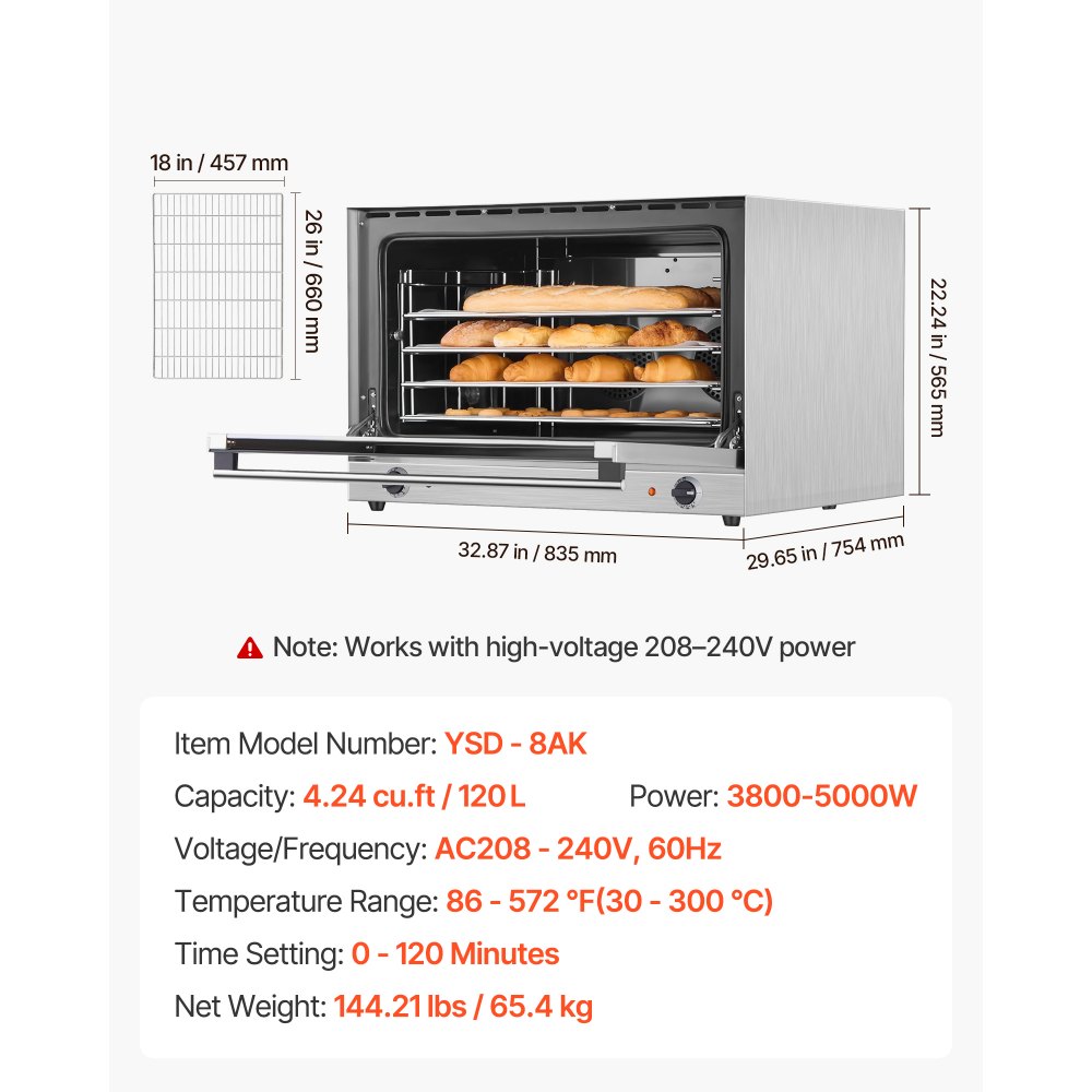 Commercial Convection Oven in-use view 6