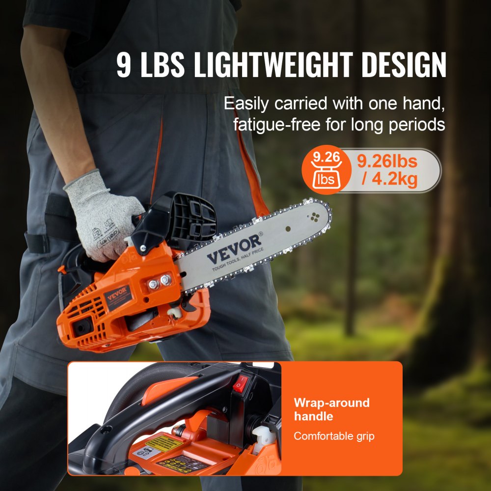 Gas Chainsaw in-use view 4