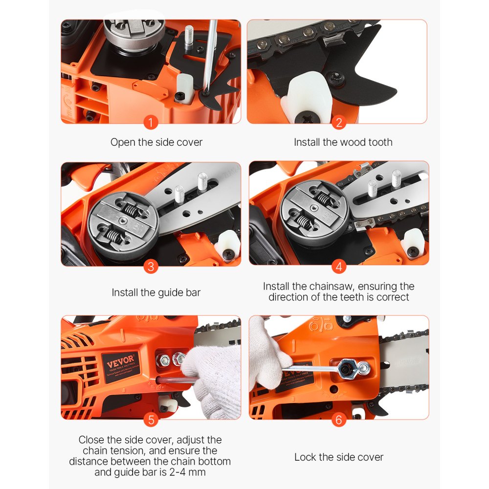 Gas Chainsaw in-use view 5