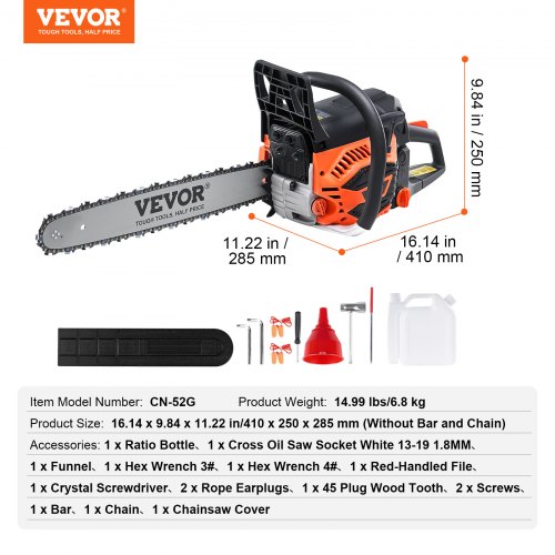 Gas Chainsaw in-use view 6