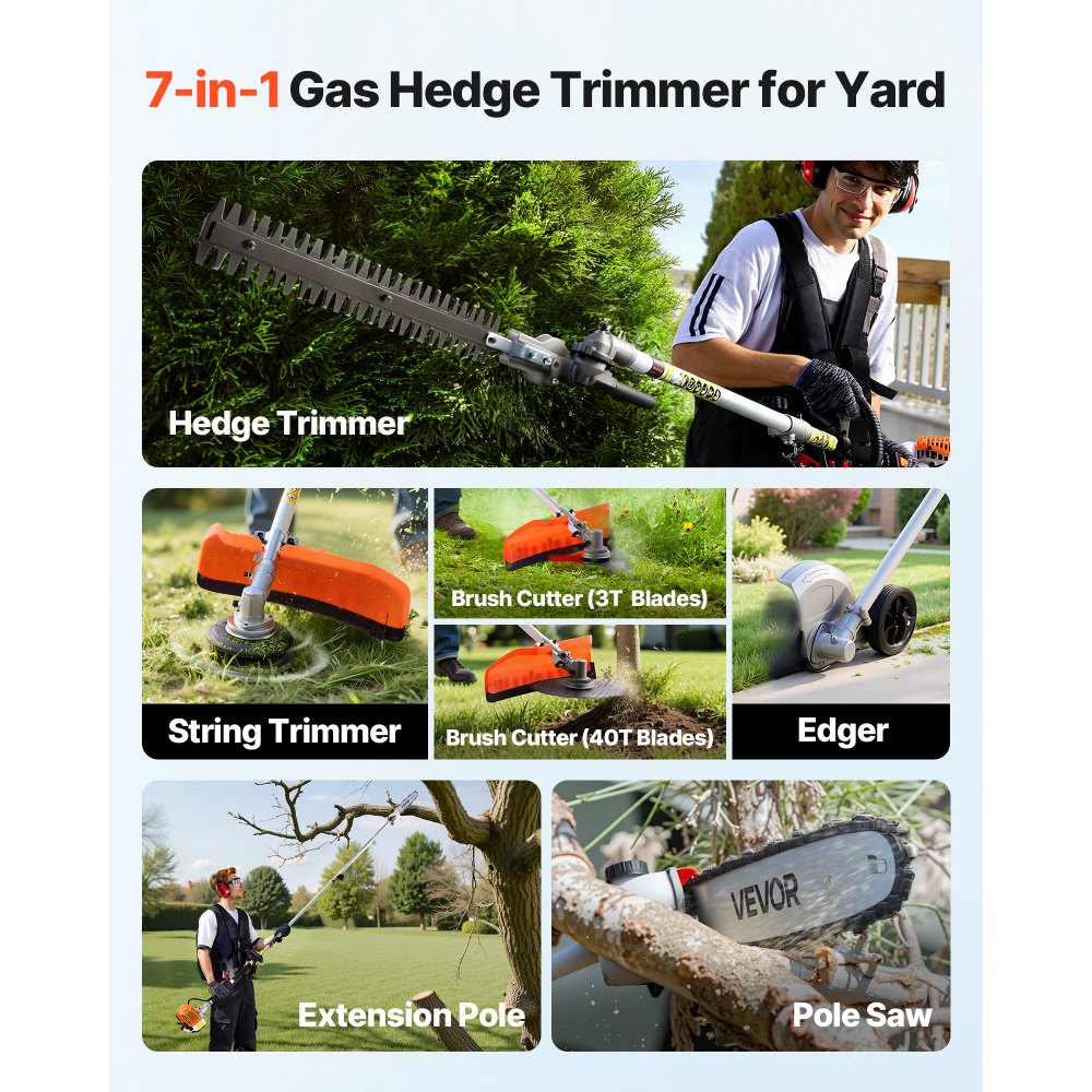 Gas Hedge Trimmer in-use view 1