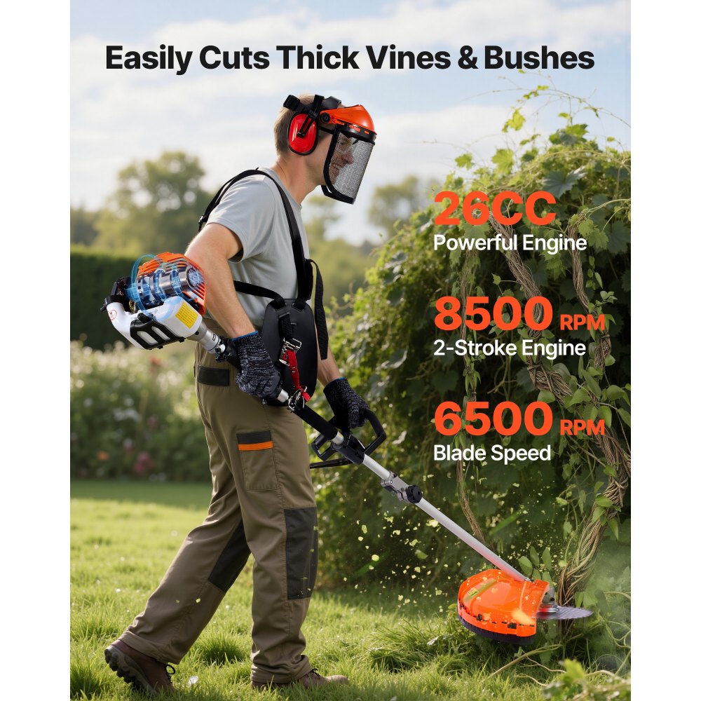 Gas Hedge Trimmer in-use view 2