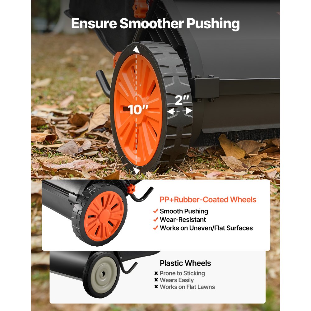 Push Lawn Sweeper in-use view 4