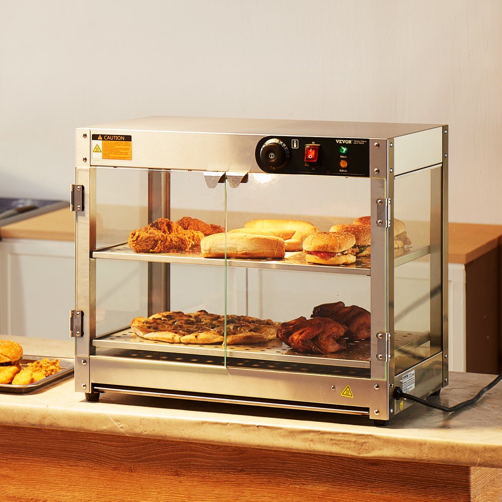 2-Tier Commercial Food Warmer Display