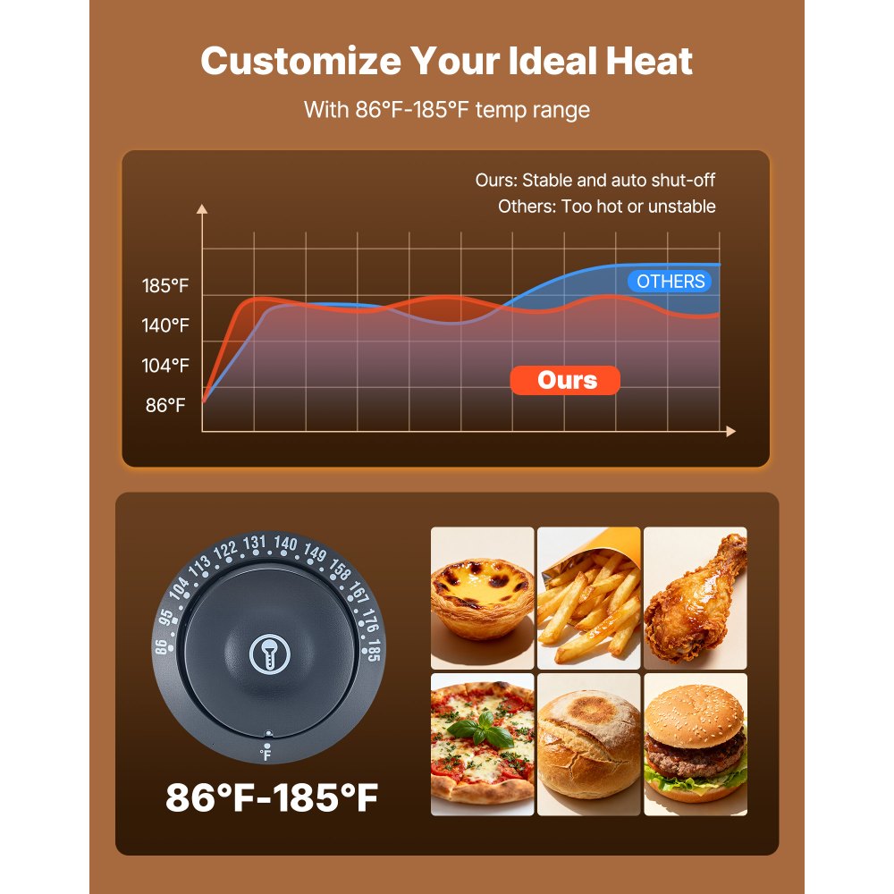 3-Tier Commercial Food Warmer Display in-use view 2