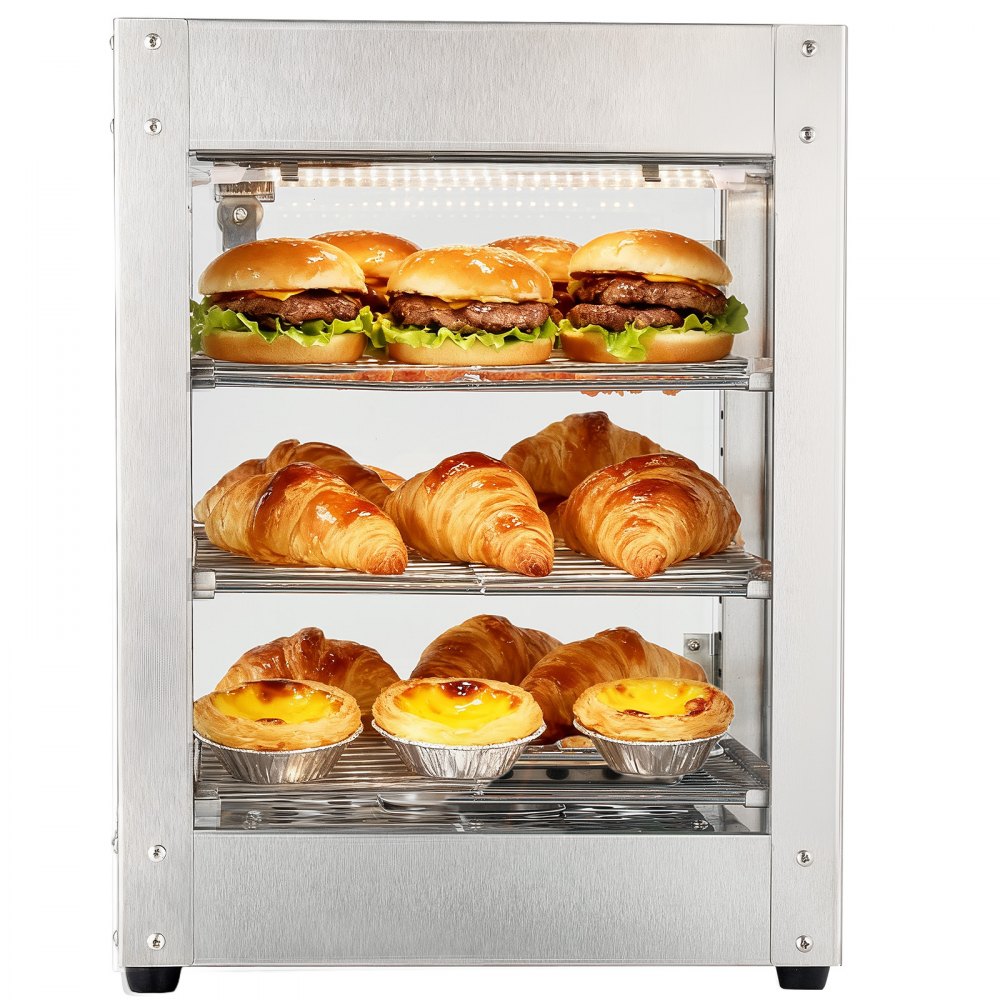3-Tier Commercial Food Warmer Display angle 3