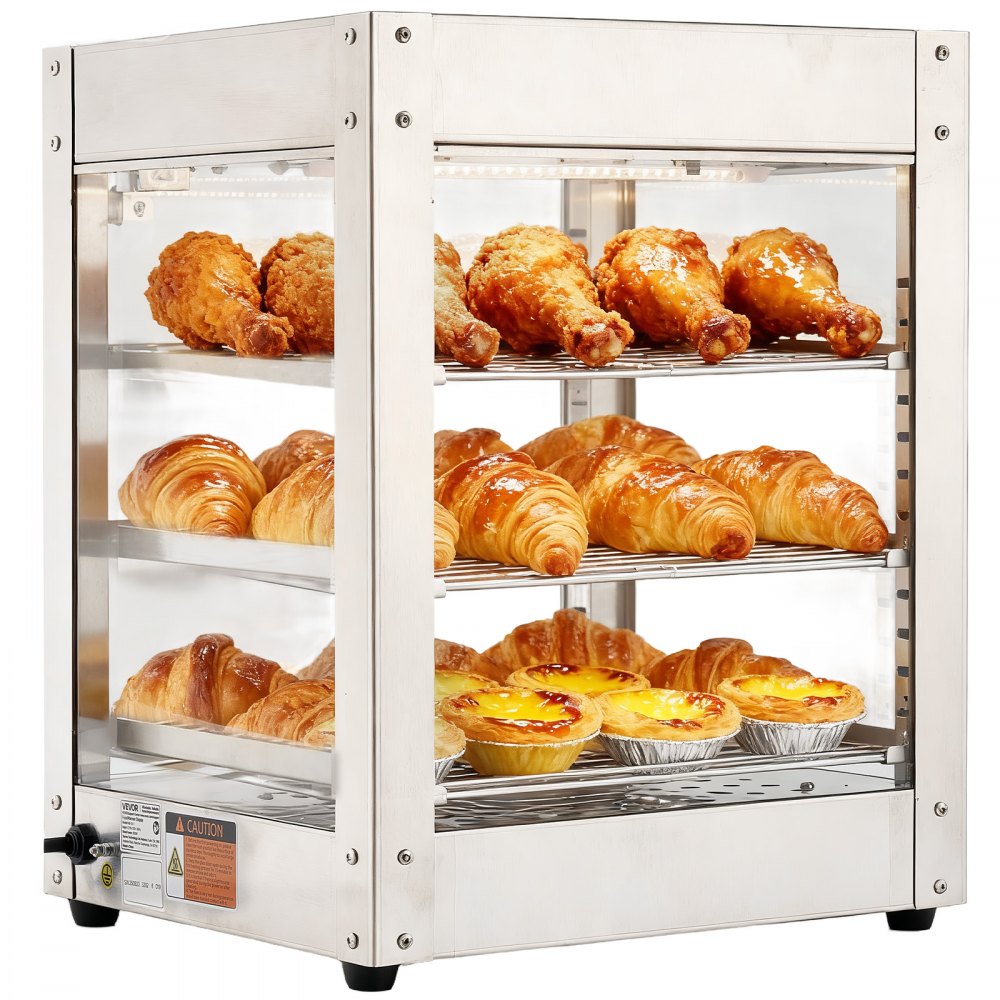3-Tier Commercial Food Warmer Display angle 4
