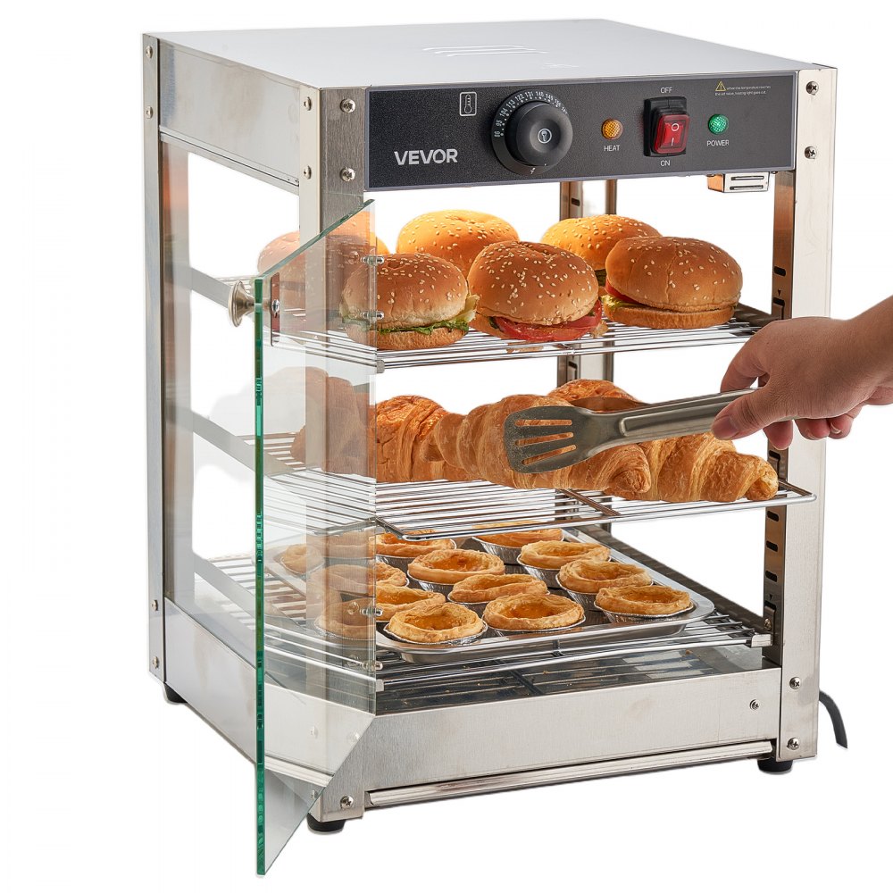 3-Tier Commercial Food Warmer Display angle 6