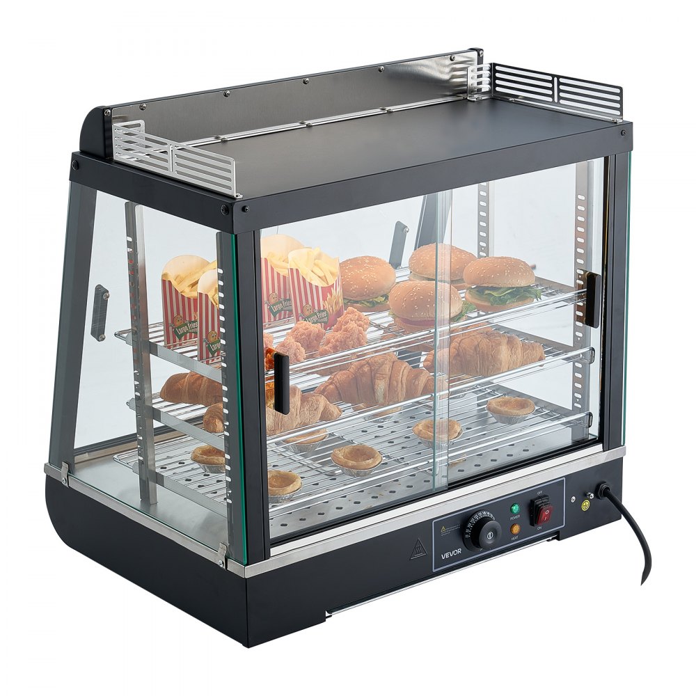 3-Tier Commercial Food Warmer Display angle 2