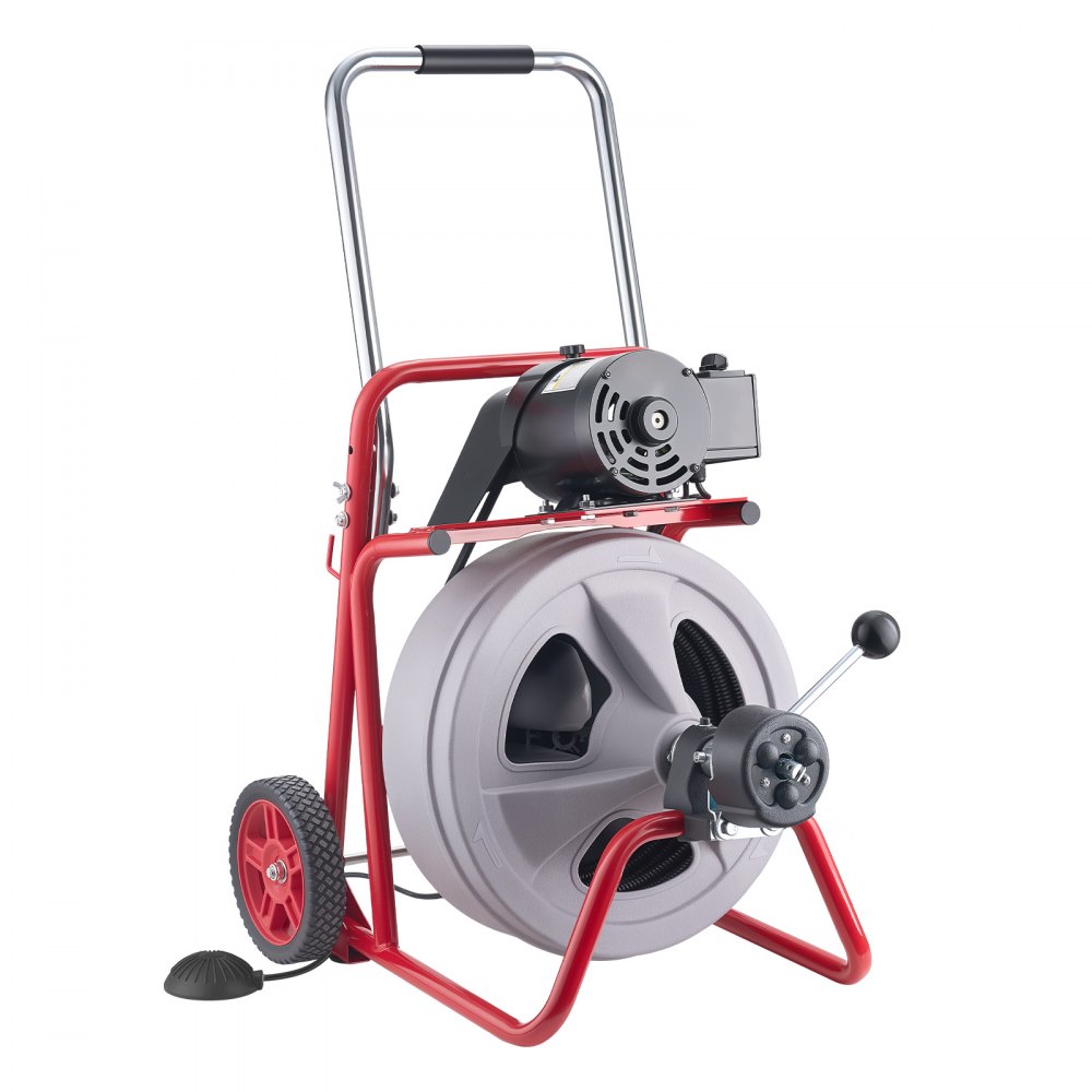 Drain Cleaner Machine 100 FT x 1/2 Inch angle 3