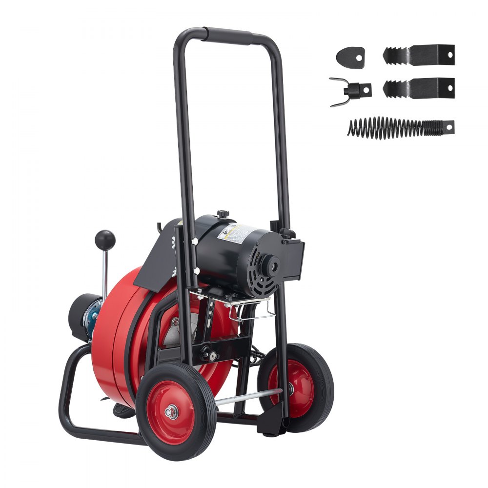 Drain Cleaner Machine 100 FT x 1/2 Inch angle 3