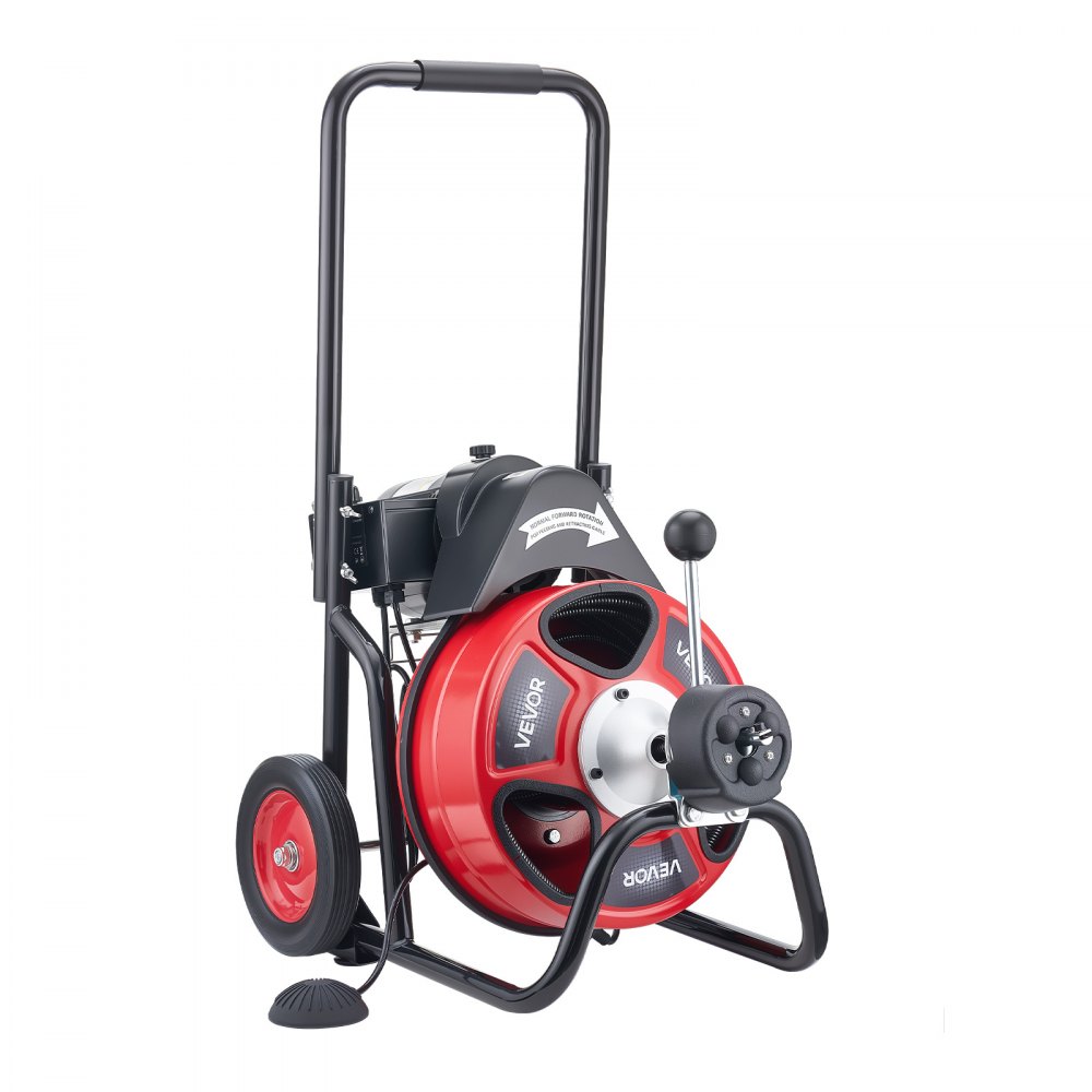 Drain Cleaner Machine 100 FT x 1/2 Inch angle 4