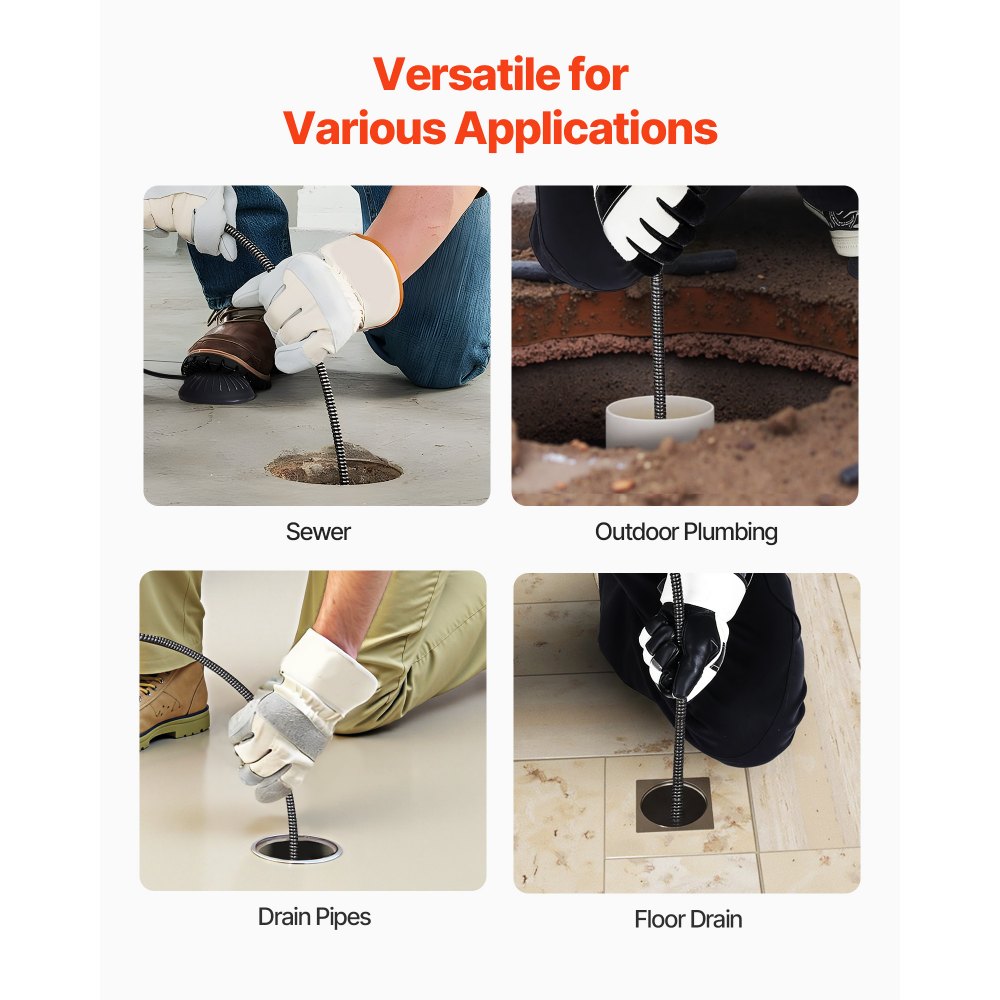 Drain Cleaner Machine 100 FT x 3/4 Inch in-use view 5