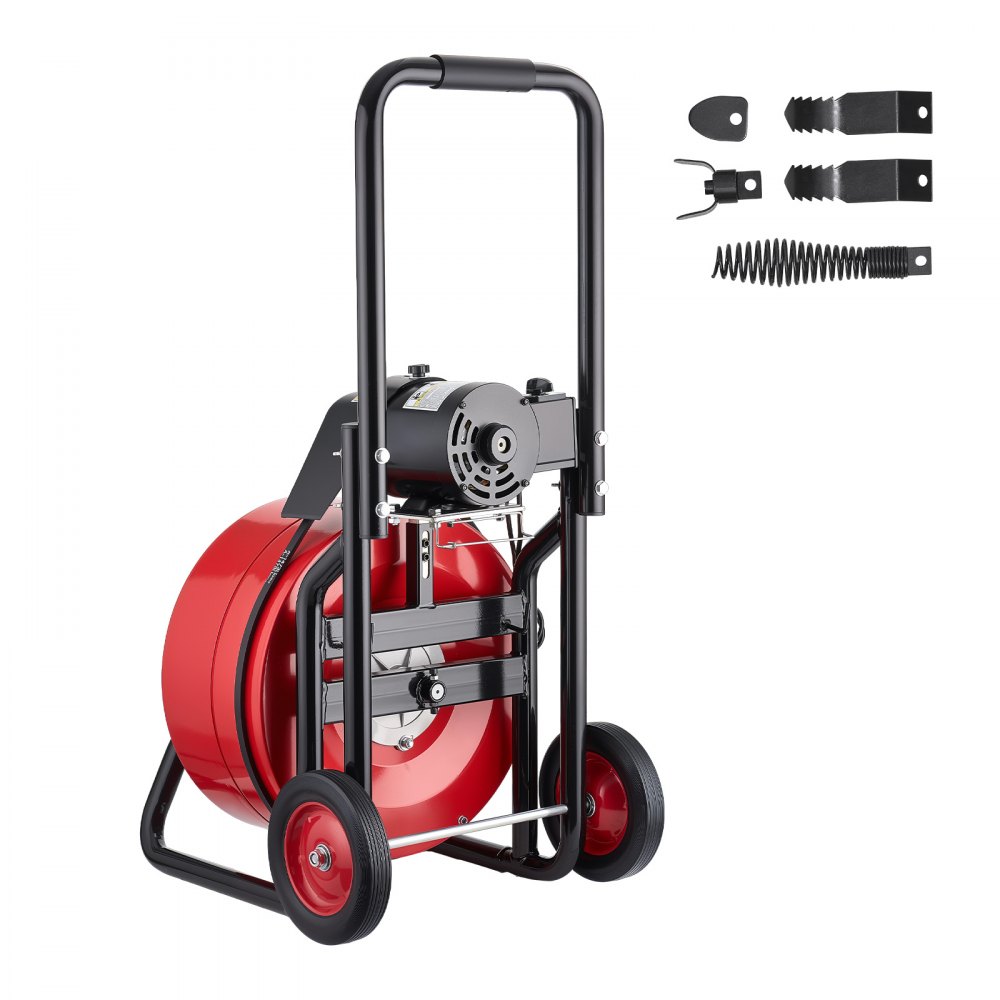 Drain Cleaner Machine 100 FT x 3/4 Inch angle 7