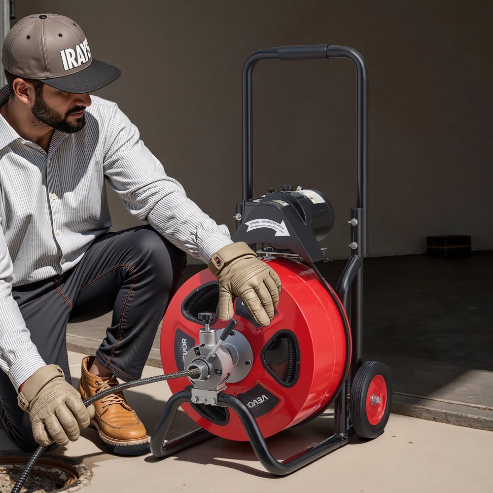 Drain Cleaner Machine 100 FT x 3/4 Inch