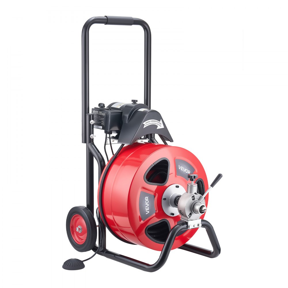 Drain Cleaner Machine 100 FT x 3/4 Inch angle 3
